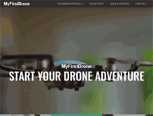 Tablet Screenshot of myfirstdrone.com